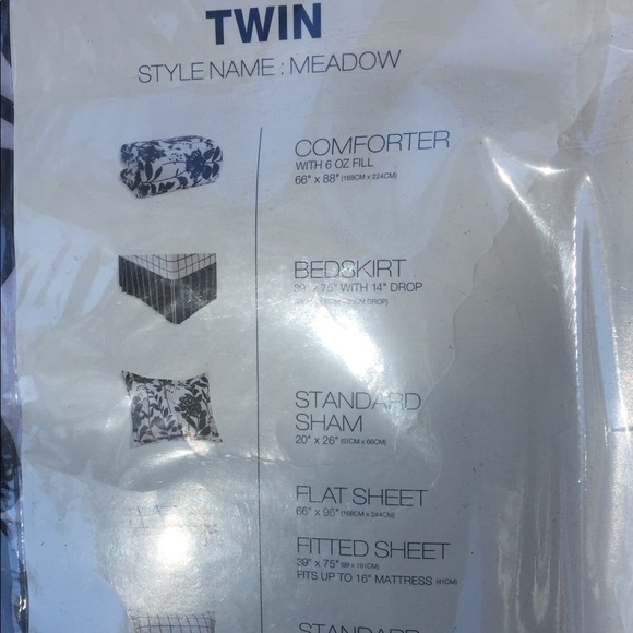 The Big One Bedding New In Packaging 6 Piece Twin Bedding Set